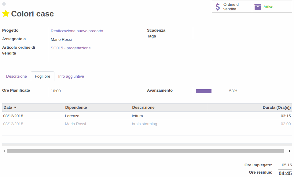 Odoo image and text block