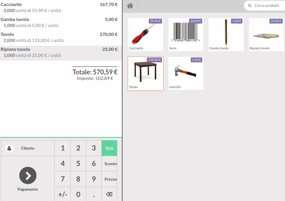 Odoo text and image block
