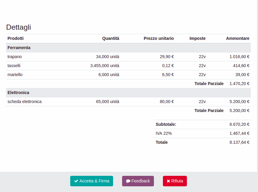 Odoo image and text block