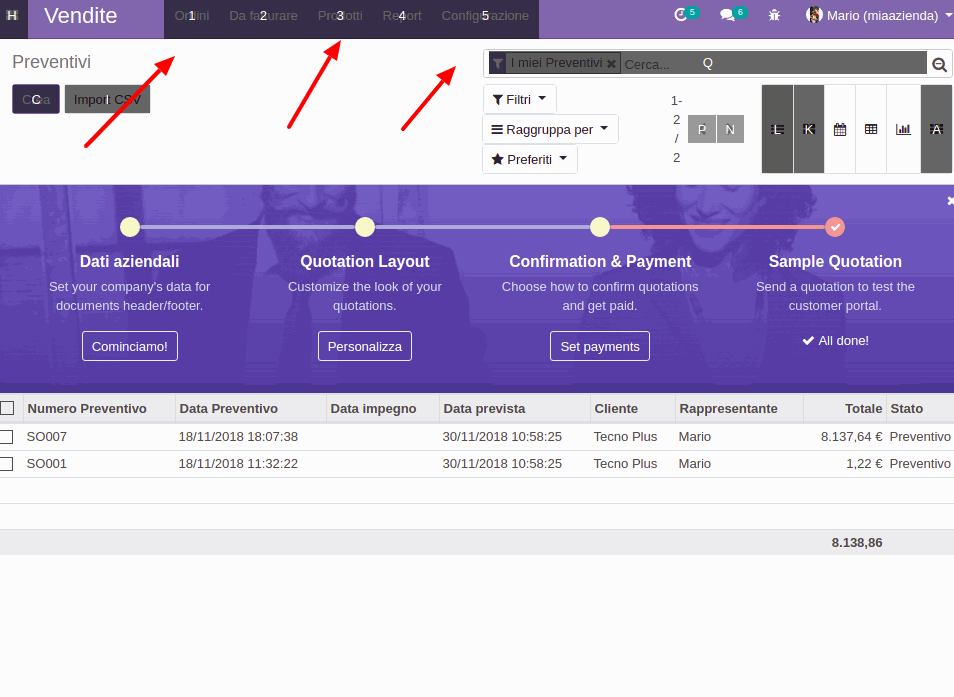Odoo image and text block