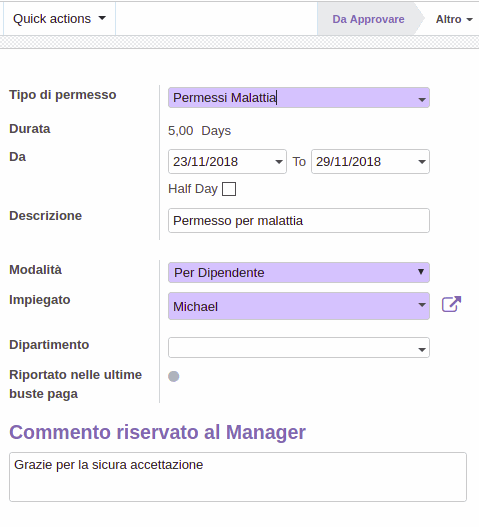 Odoo image and text block
